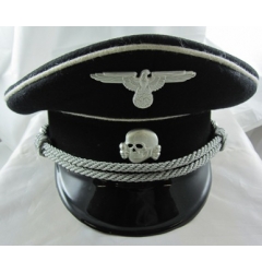 WW2 Allgemeine SS Officers Visor Cap